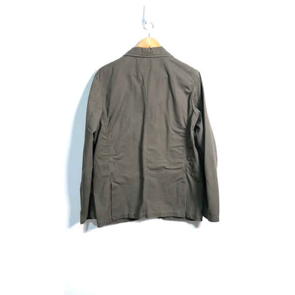 Baldwin Denim James Utility Blazer Mens Large in Taupe Gray Minimalist Workwear - Picture 3 of 8